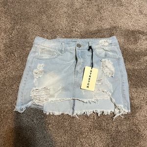 Litz blue Jean junior skirt size Small